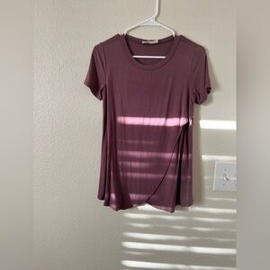 Plum and olive nursing tops